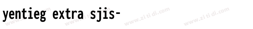 yentieg extra sjis字体转换
